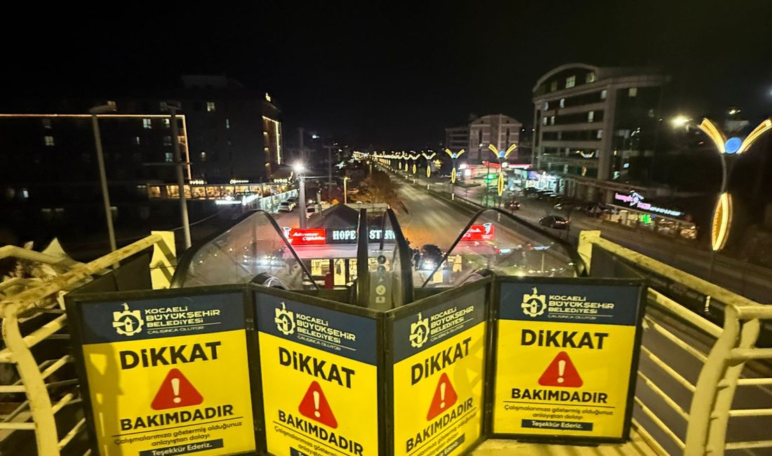 Kocaeli Büyükşehir Belediyesi, kent genelinde sorumlu olduğu 31 yürüyen merdiven