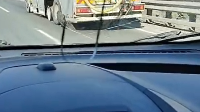 Kocaeli'de TEM Otoyolu'nun (Otoban) Körfez geçişinde meydana gelen araç arızası,