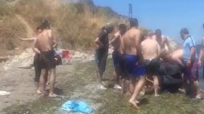 Bursa'nın Mudanya ilçesi Altınkum Sahili'nde arkadaşıyla birlikte denize giren S.Ç.
