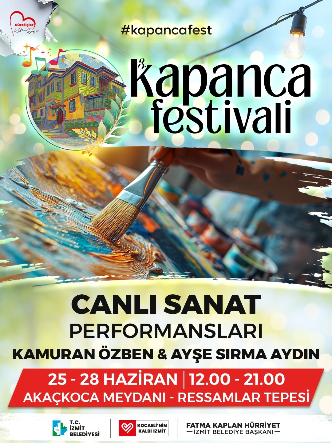 İzmit Belediyesi tarafından düzenlenen 3. Kapanca Sokak Festivali, birbirinden özel