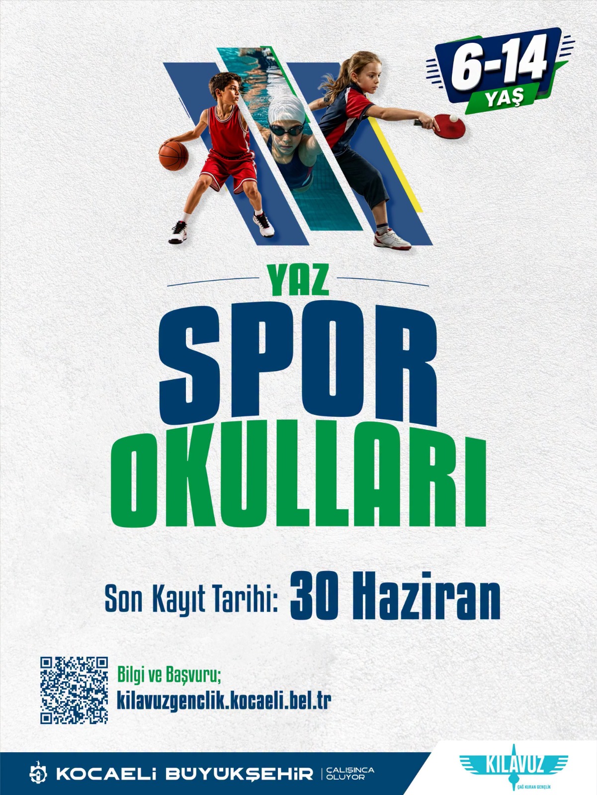 Kocaeli'de yaz spor okulları ve "Herkes İçin Spor" projeleri başlıyor