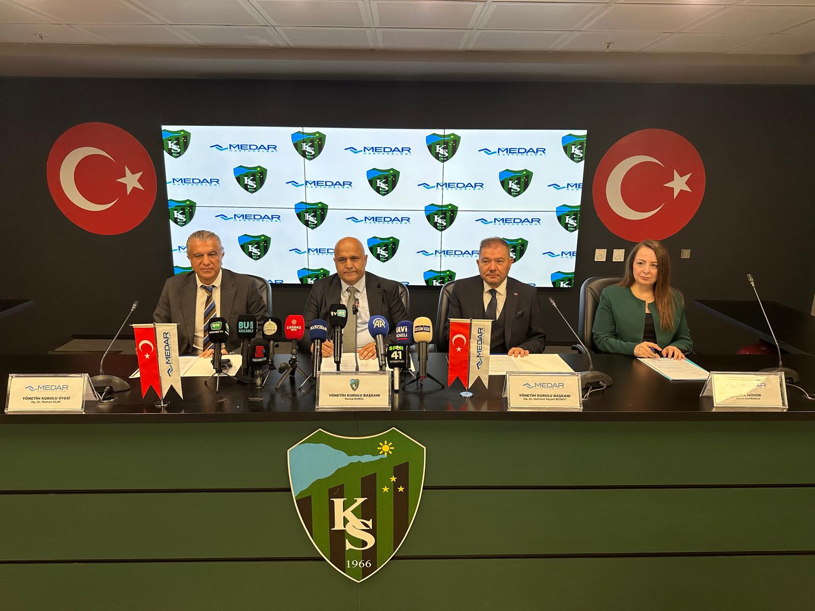 Medar Hastanesi, Kocaelispor'un sağlık sponsoru oldu