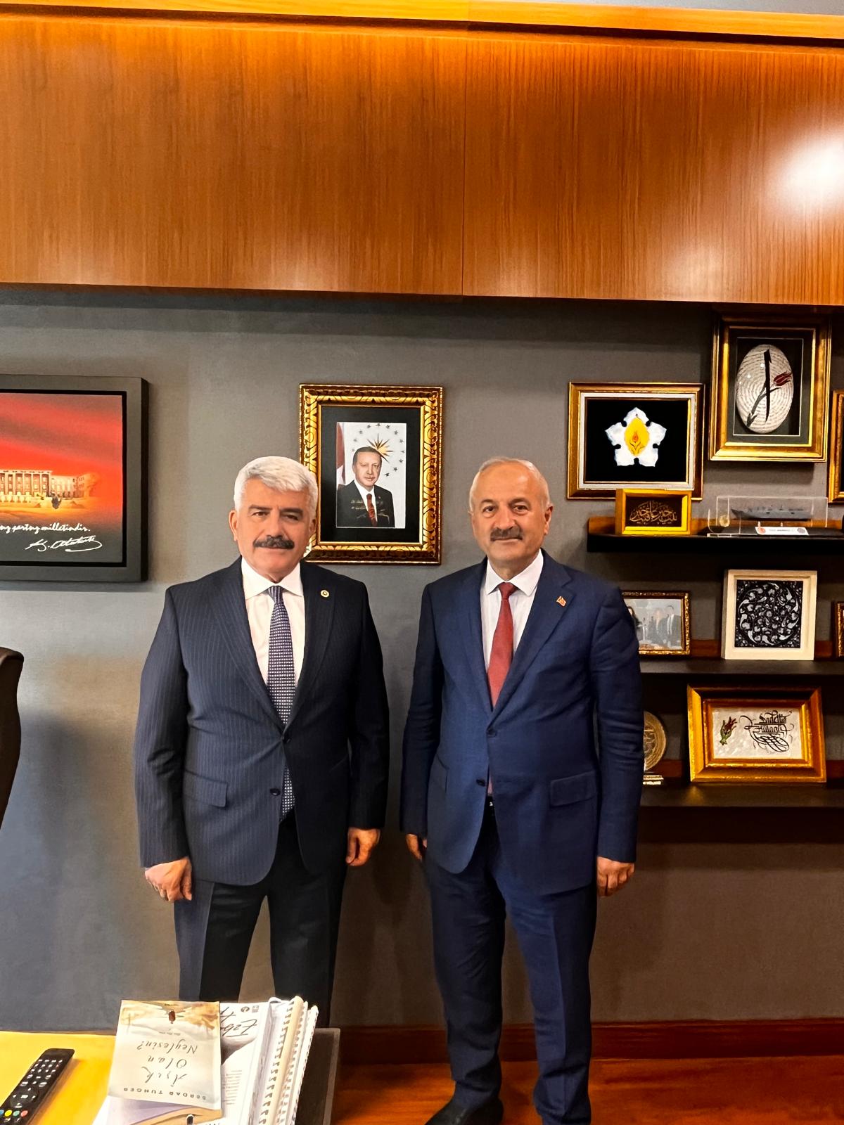 Başkan Büyükgöz ve Tipioğlu'ndan İçişleri Bakanı Çiftçi’ye ziyaret