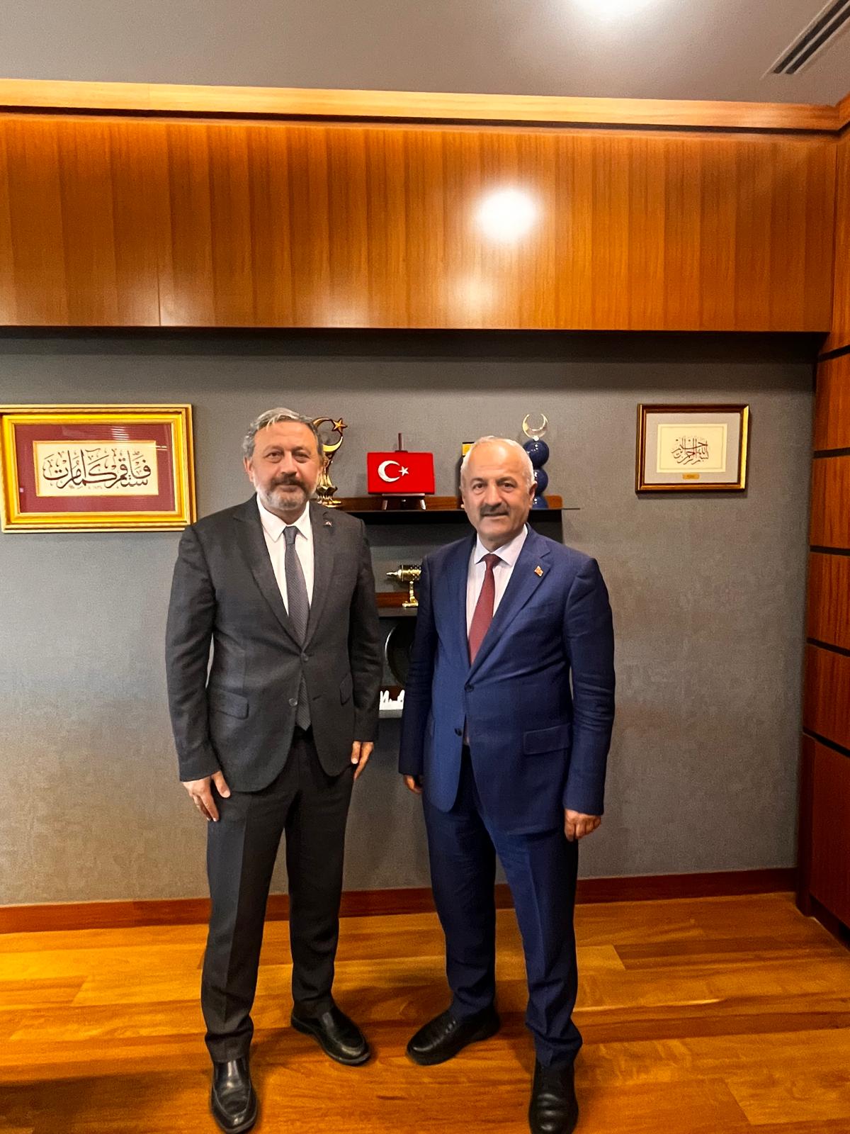 Başkan Büyükgöz ve Tipioğlu'ndan İçişleri Bakanı Çiftçi’ye ziyaret