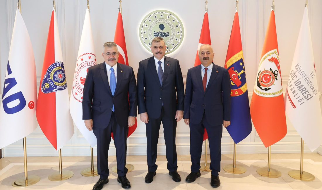 Gebze Belediye Başkanı Zinnur Büyükgöz, Ankara’da İçişleri Bakanı Mustafa Çiftçi’yi