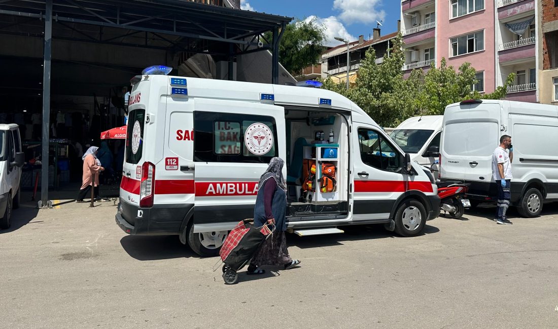 Doğu Kışla Pazarı'nda yaşanan olay, pazarda alışveriş yapan vatandaşlar arasında