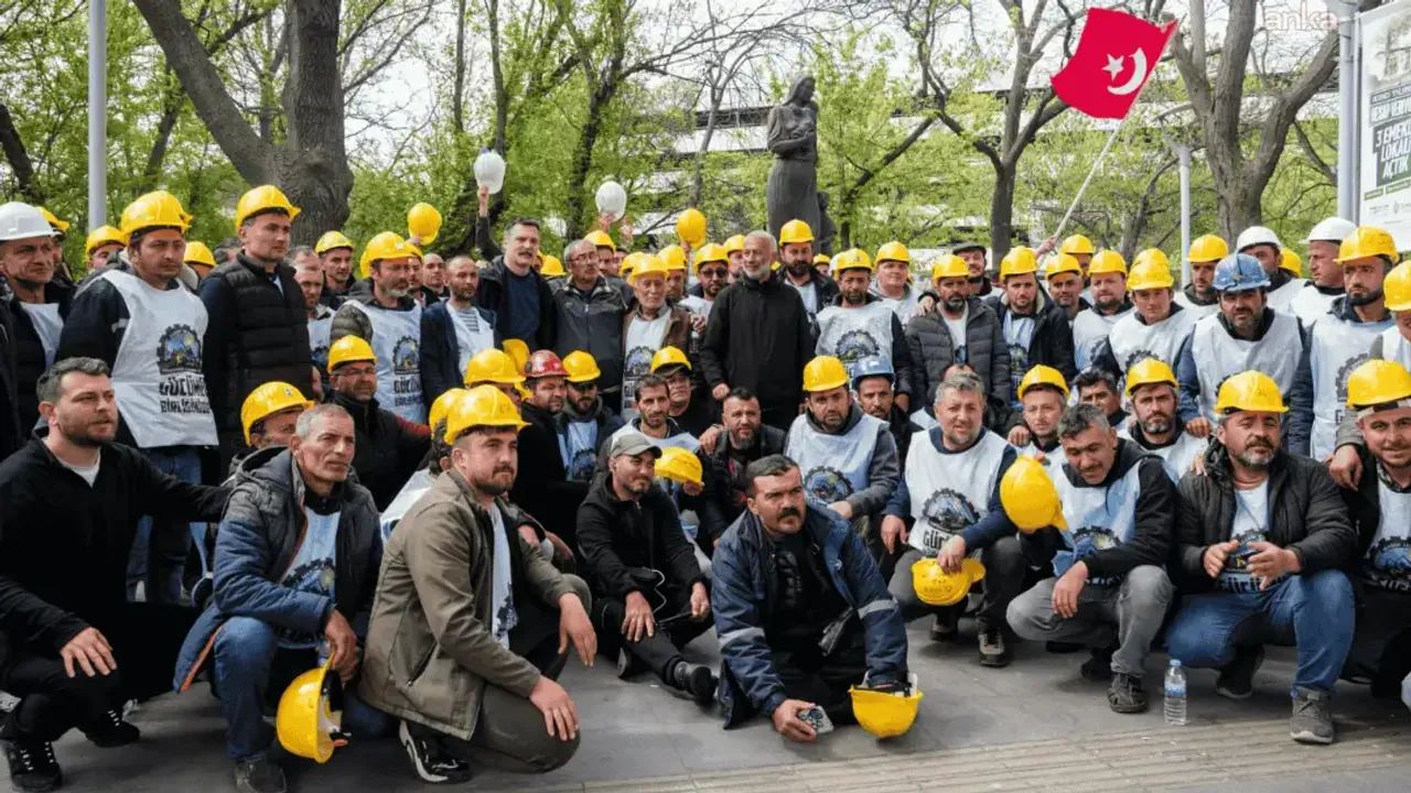 ankarada sıcak saatler maden işçileri direnişte