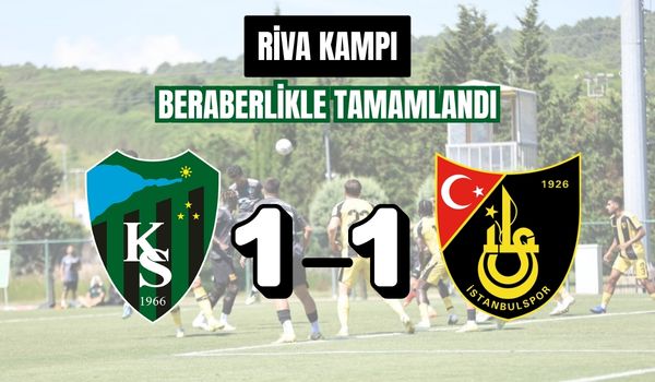 Kocaelispor, yeni sezon hazırlıklarının ilk etap kampını İstanbulspor ile oynadığı