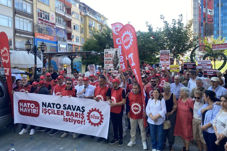 Devrimci İşçi Sendikaları Konfederasyonu (DİSK), Ankara'da gerçekleştirilecek NATO Zirvesi öncesinde