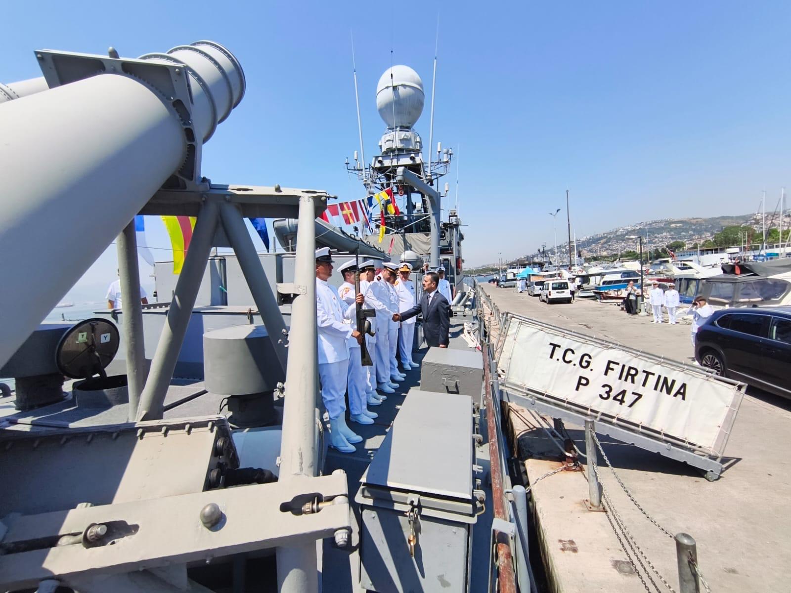 TCG Fırtına Hücumbotu'nu Vali İlhami Aktaş ziyaret etti
