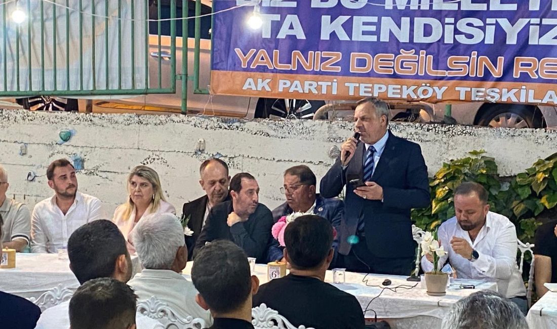 AK Parti İzmit İlçe Başkanı Halil Güngör Dokuzlar, Tepeköy Mahallesi'nde