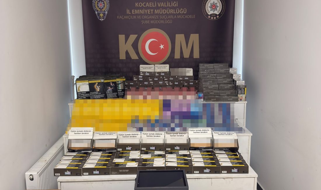 Kocaeli'de 4 ilçede düzenlenen eş zamanlı operasyonlarda 8 adreste yapılan