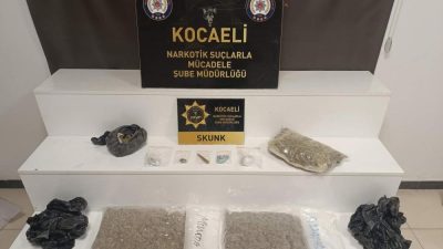 Kocaeli Emniyet Müdürlüğü ekiplerince uyuşturucu madde ticaretinin önlenmesine yönelik düzenlenen