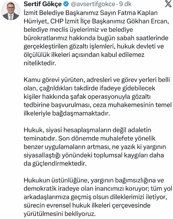 CHP'li belediye başkanlarından operasyon açıklaması