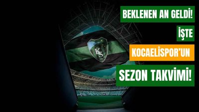 Kocaelispor'un Süper Lig 2025-2026 sezonu fikstürü açıklandı. Yeşil-siyahlılar ilk hafta