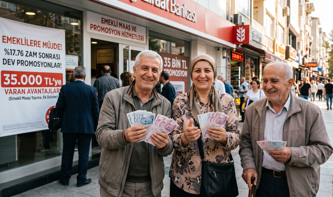 Emekli maaşlarına yapılan %17,76'lık zammın ardından bankalar arasındaki rekabet iyice
