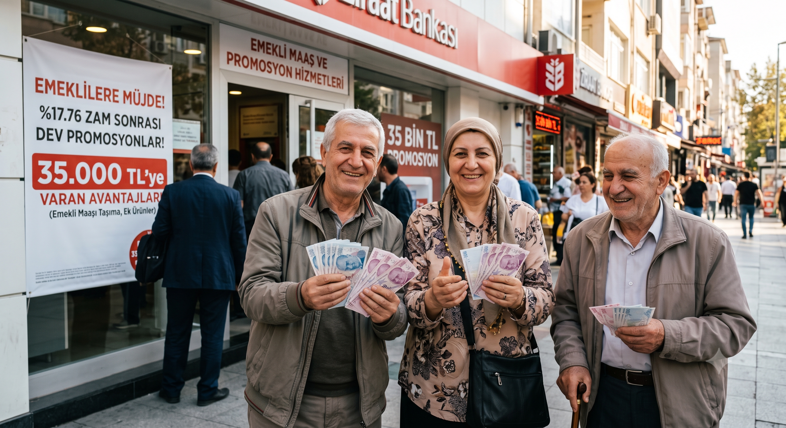 Emekli maaşlarına yapılan %17,76'lık zammın ardından bankalar arasındaki rekabet iyice