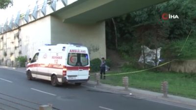 İstanbul Şişli’de yol kenarındaki yeşil alanda bir erkeğe ait ceset