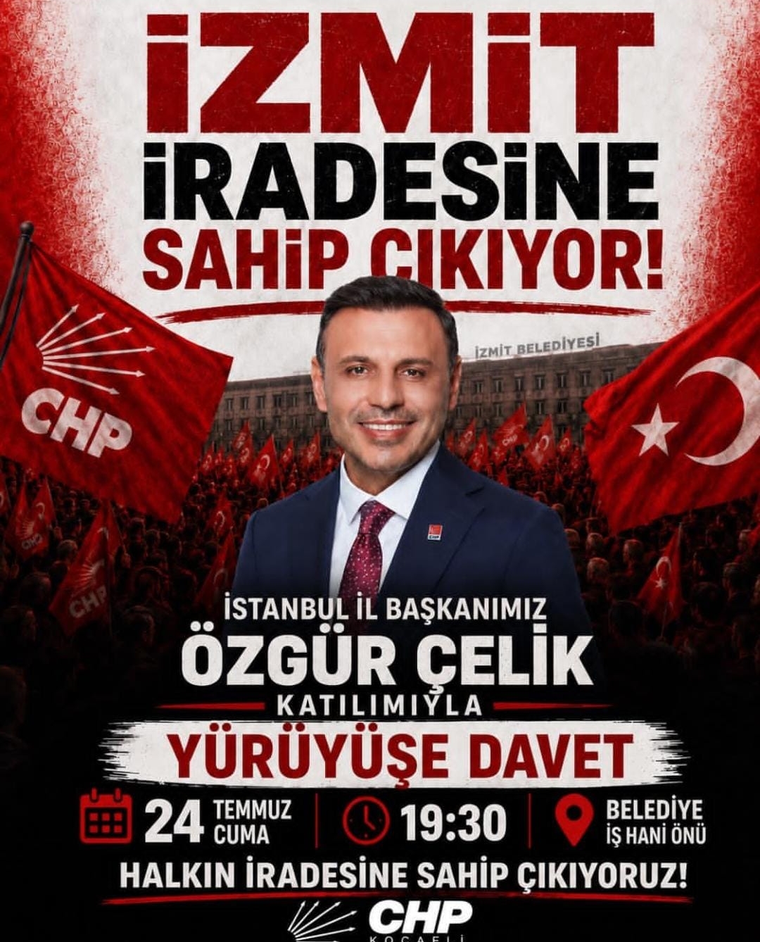 İzmit sokağa dökülüyor: CHP Kocaeli'den birlik çağrısı!