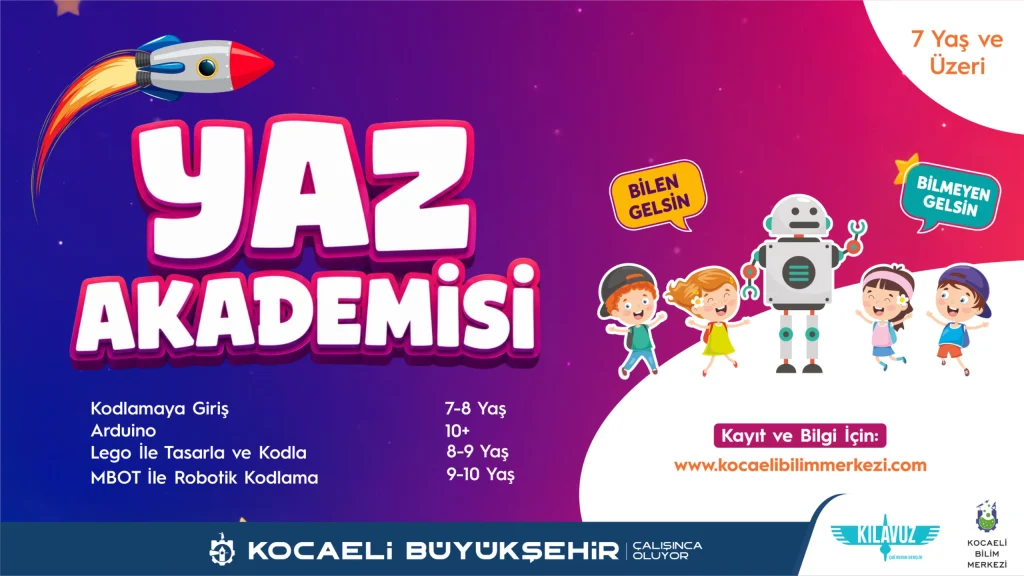 Kocaeli'de çocuklar için bilim dolu yaz başlıyor!