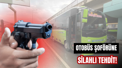 Kocaeli’de özel halk otobüsünde yaşanan tartışma silahlı tehdide dönüştü. Kent