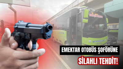 Kocaeli’de özel halk otobüsünde yaşanan tartışma silahlı tehdide dönüştü. Kent