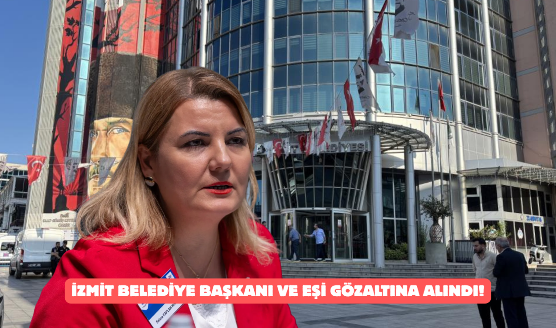 Sabah saatlerinde İzmit Belediyesi'ne operasyon düzenlendi. Polis ekiplerinin belediye binasında