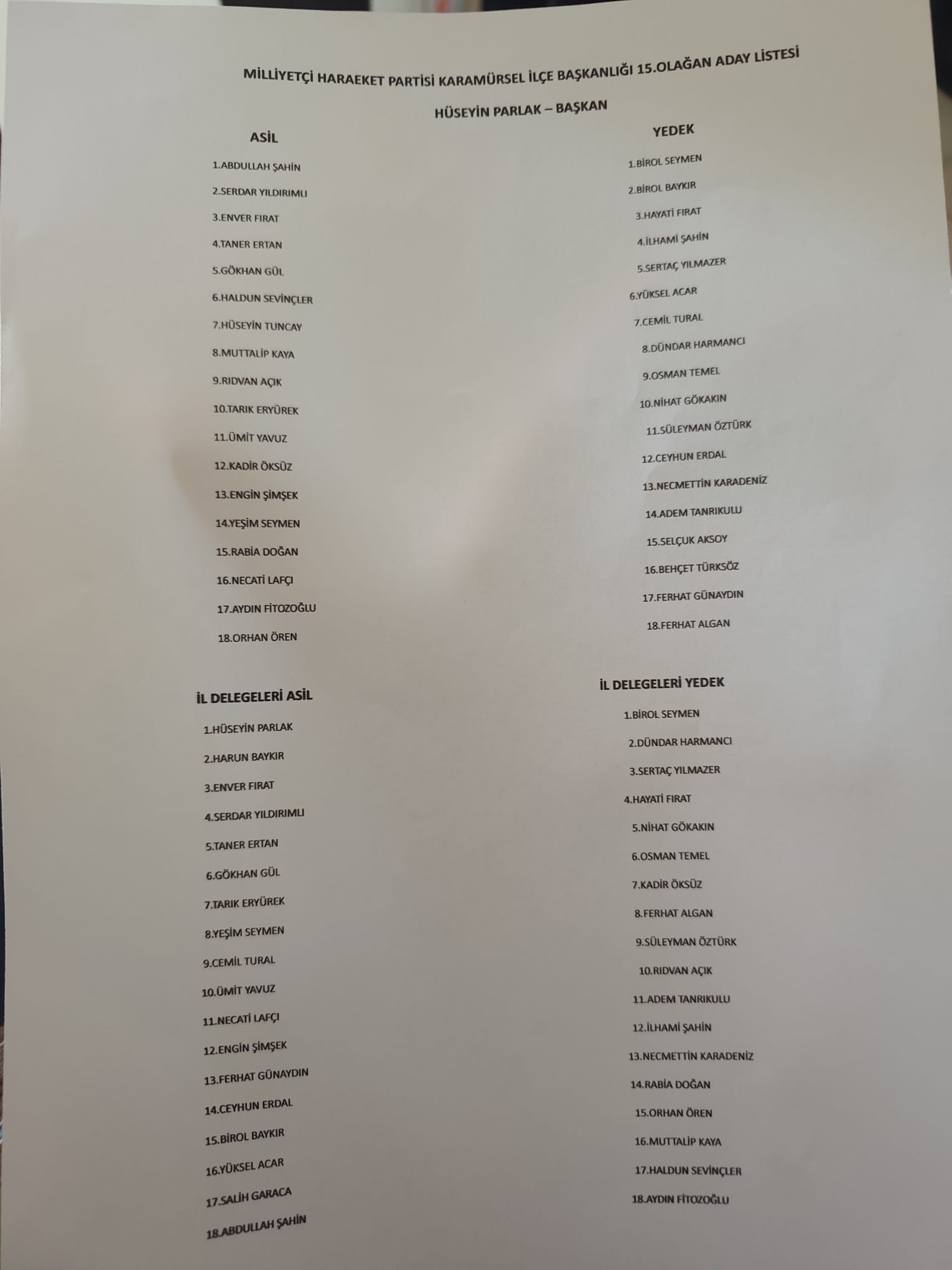 MHP Gölcük ve Karamürsel İlçe Kongreleri tamamlandı!
