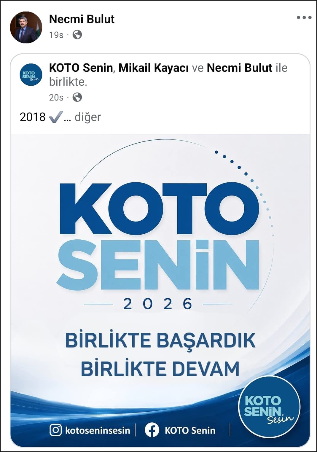 KOTO'da seçim hareketliliği başladı: Necmi Bulut aday olacak mı?