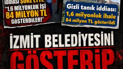 “İzmit Belediyesi soruşturmasında gizli tanıktan dikkat çeken iddia” başlığıyla yayımlanan