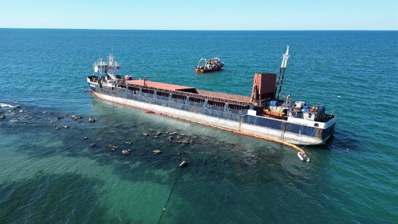 Sakarya'nın Karasu ilçesi sahilinde fırtına ve olumsuz hava koşulları nedeniyle
