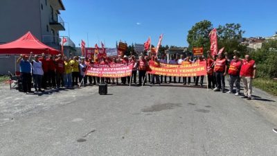 Kocaeli’nin Çayırova ilçesinde faaliyet gösteren Hödlmayr Lojistik’te, DİSK’e bağlı Nakliyat-İş