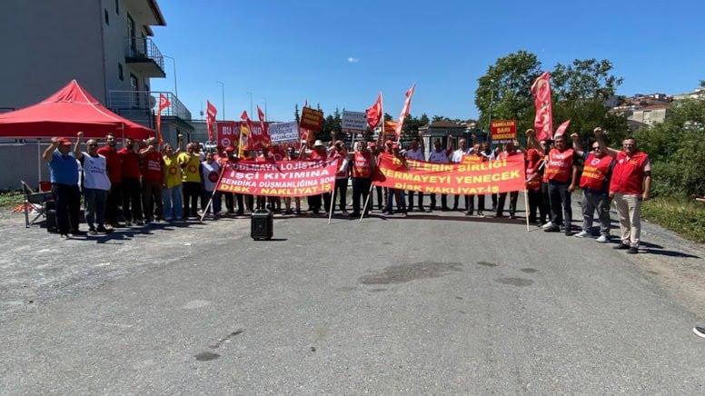 Kocaeli’nin Çayırova ilçesinde faaliyet gösteren Hödlmayr Lojistik’te, DİSK’e bağlı Nakliyat-İş
