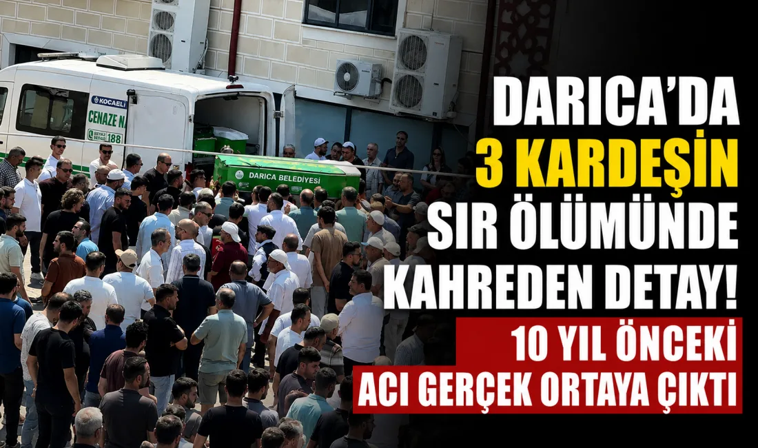 Kocaeli’nin Darıca ilçesinde kıyıya vuran üç kardeşin cansız bedenine ilişkin