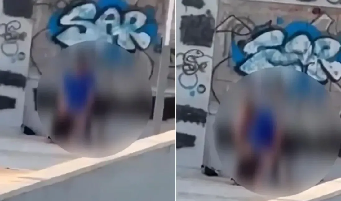 İzmir’in Buca ilçesinde, gündüz saatlerinde bir apartmanın çatısında uygunsuz hareketlerde