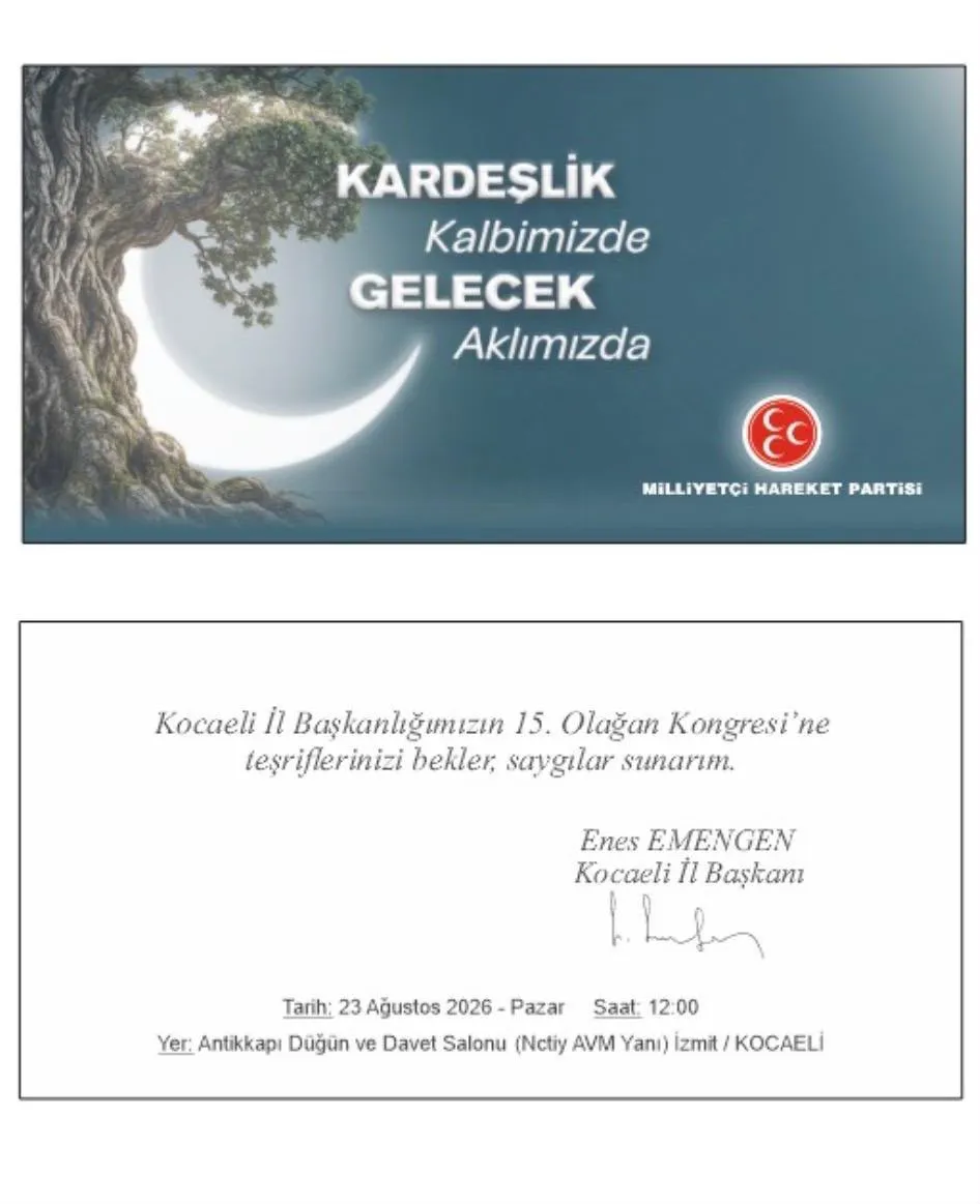 MHP Kocaeli'de kongre heyecanı: 15. Olağan İl Kongresi başlıyor