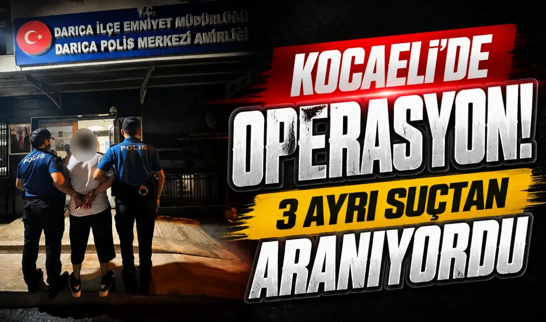 Kocaeli’de hakkında 5 yıl kesinleşmiş hapis cezası bulunan 42 yaşındaki