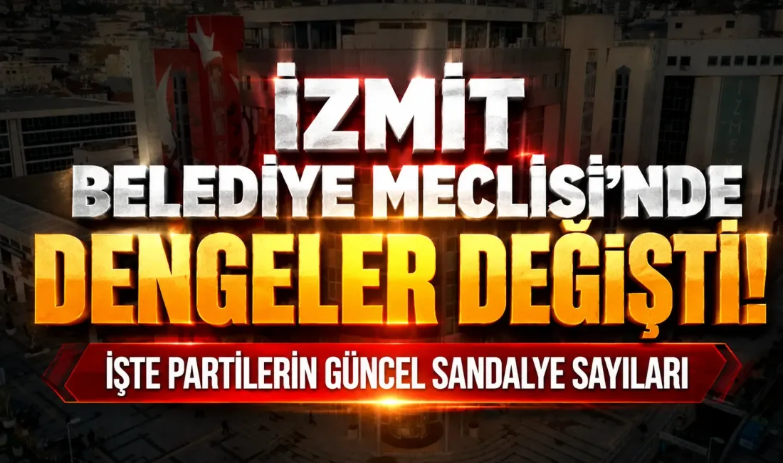 İzmit Belediye Meclisinde yaşanan siyasi geçişlerin ardından sandalye dağılımı ve