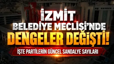 İzmit Belediye Meclisinde yaşanan siyasi geçişlerin ardından sandalye dağılımı ve