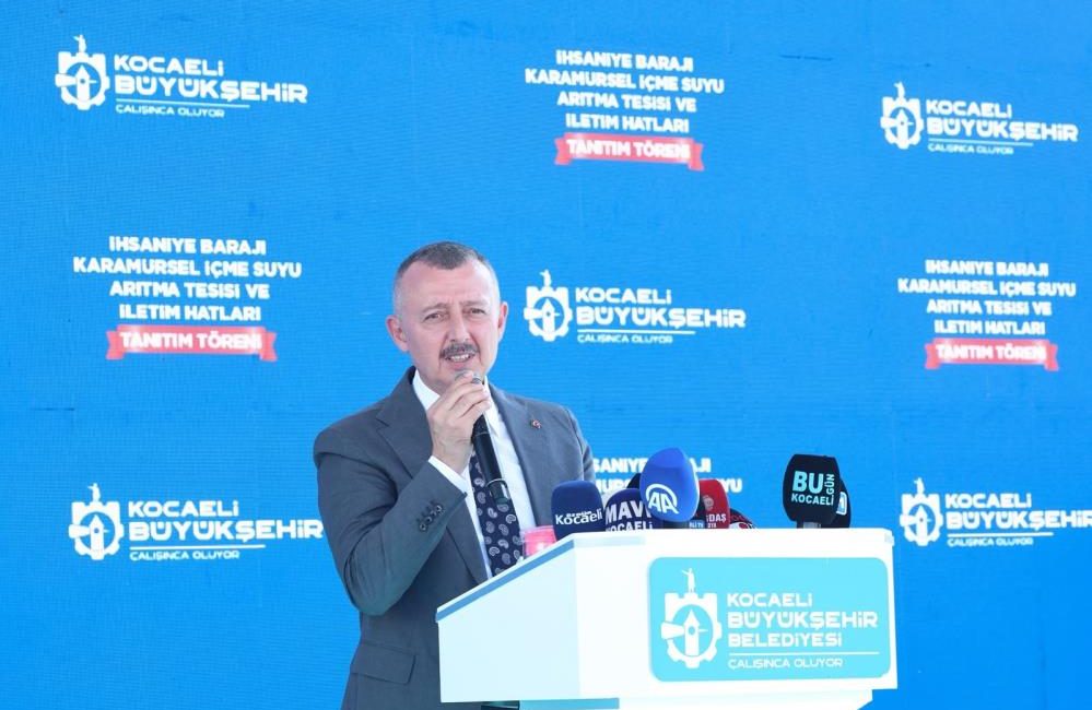 Kocaeli'nde İhsaniye Barajı İçme Suyu Sistemi hizmete açıldı. Karamürsel, Gölcük
