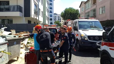 İstanbul’un Tuzla ilçesinde bir konut sitesinin bahçesinde yer alan foseptik