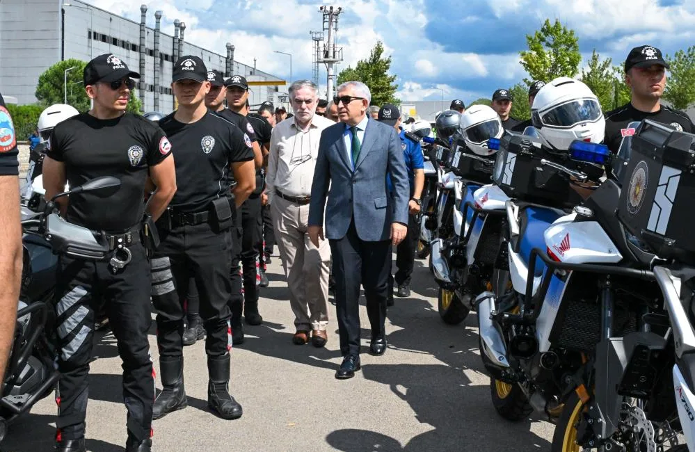Kocaeli İl Emniyet Müdürlüğünün araç filosuna 40 motosiklet ve 34