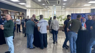 Körfez Motorlu Taşıyıcılar Kooperatifi kongresinde Orhan Sadun 87, Yaşar Ateş