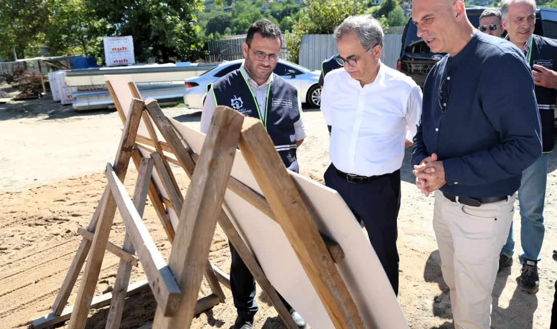 Kocaeli Büyükşehir Belediyesi Genel Sekreteri Dr. Hayri Baraçlı, Gölcük'te yapımı
