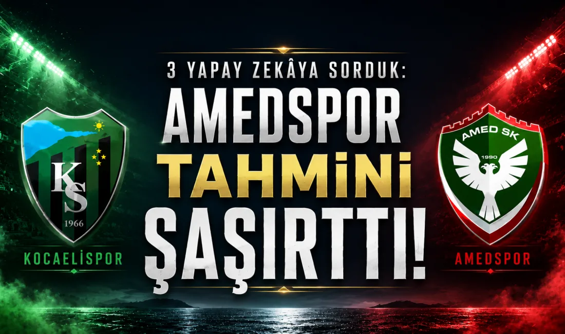 Kocaelispor-Amedspor maçı öncesi 3 farklı yapay zekâya karşılaşmanın sonucunu sorduk.