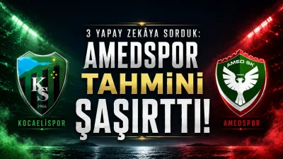 Kocaelispor-Amedspor maçı öncesi 3 farklı yapay zekâya karşılaşmanın sonucunu sorduk.