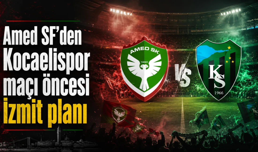 Kocaelispor ile karşılaşacak Amed SF’nin Kocaeli programı belli oldu. Diyarbakır