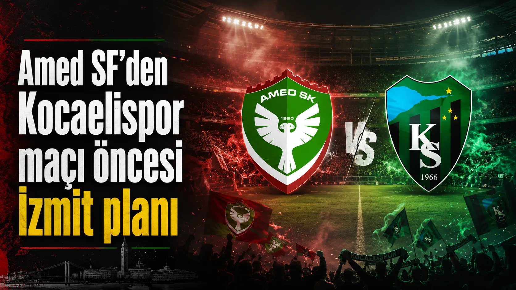 Kocaelispor ile karşılaşacak Amed SF’nin Kocaeli programı belli oldu. Diyarbakır