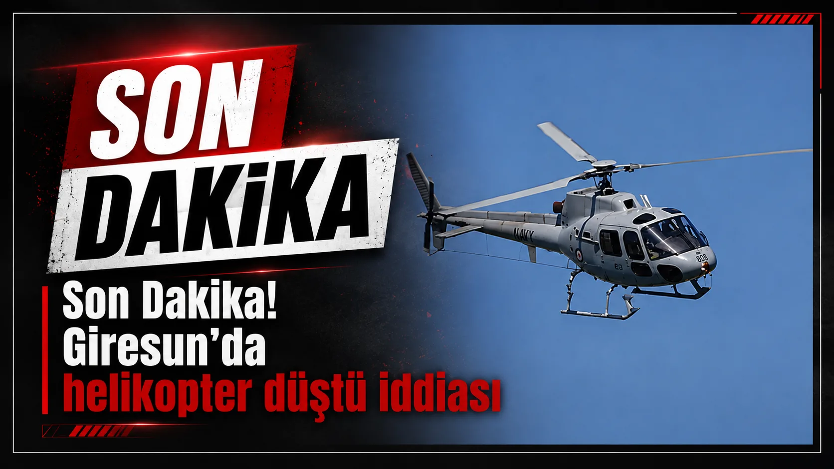 Giresun’un Piraziz ilçesinde helikopter düştüğü ihbarı ekipleri harekete geçirdi. Piraziz