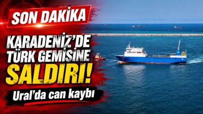 Karadeniz’de Necibe gemisindeki 18 denizciyi kurtaran Ural gemisi Novorossiysk açıklarında